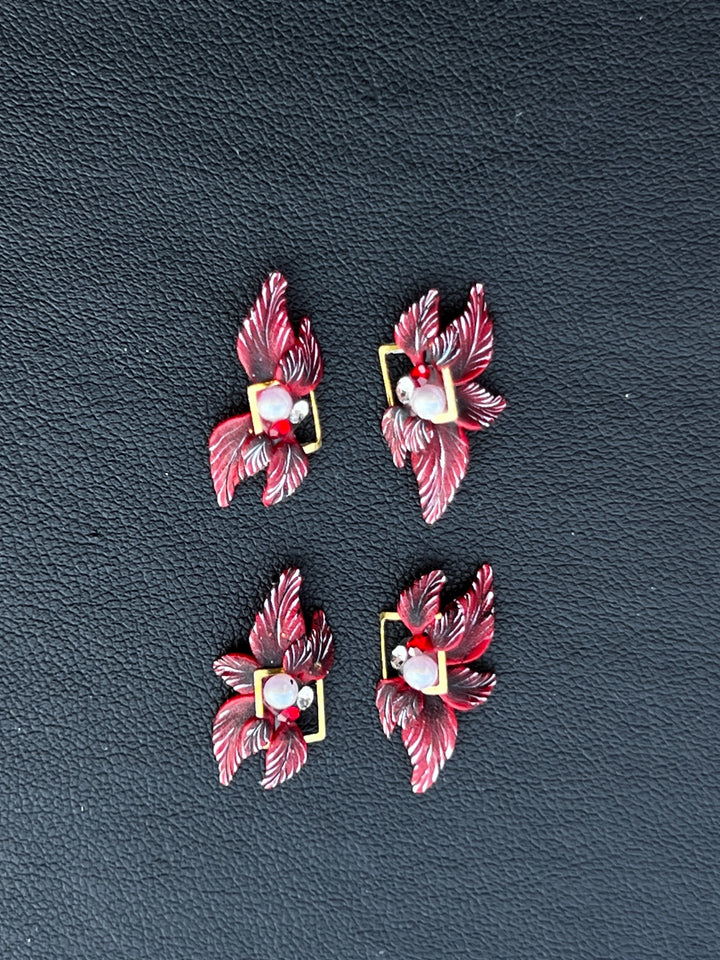 Picture of Fallen Leaves Art  Style 1, Red color - Shi Professional