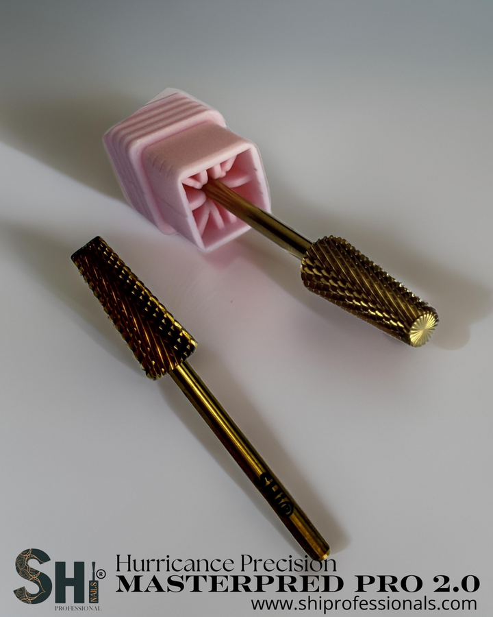 Revolutionize Your Nail Workflow with Precision and Efficiency. Transform your nail services with the Hurricane Precision 5-in-1 Safety Top Carbide Bit Pro 2.0, the ultimate multifunctional tool for professional nail technicians. Expertly engineered for versatility, this carbide bit handles a wide range of tasks including surface work, fills and backfill cutting, nail shortening, cuticle cleaning, C-curve shaping, and bulk reduction. It also excels at under-nail cleaning and the removal of gel polish.