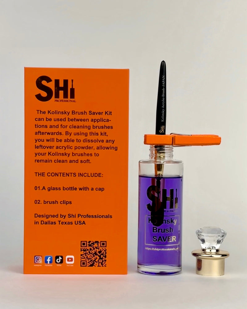 Kolinsky Acrylic Brush Saver Kit Shi Professional