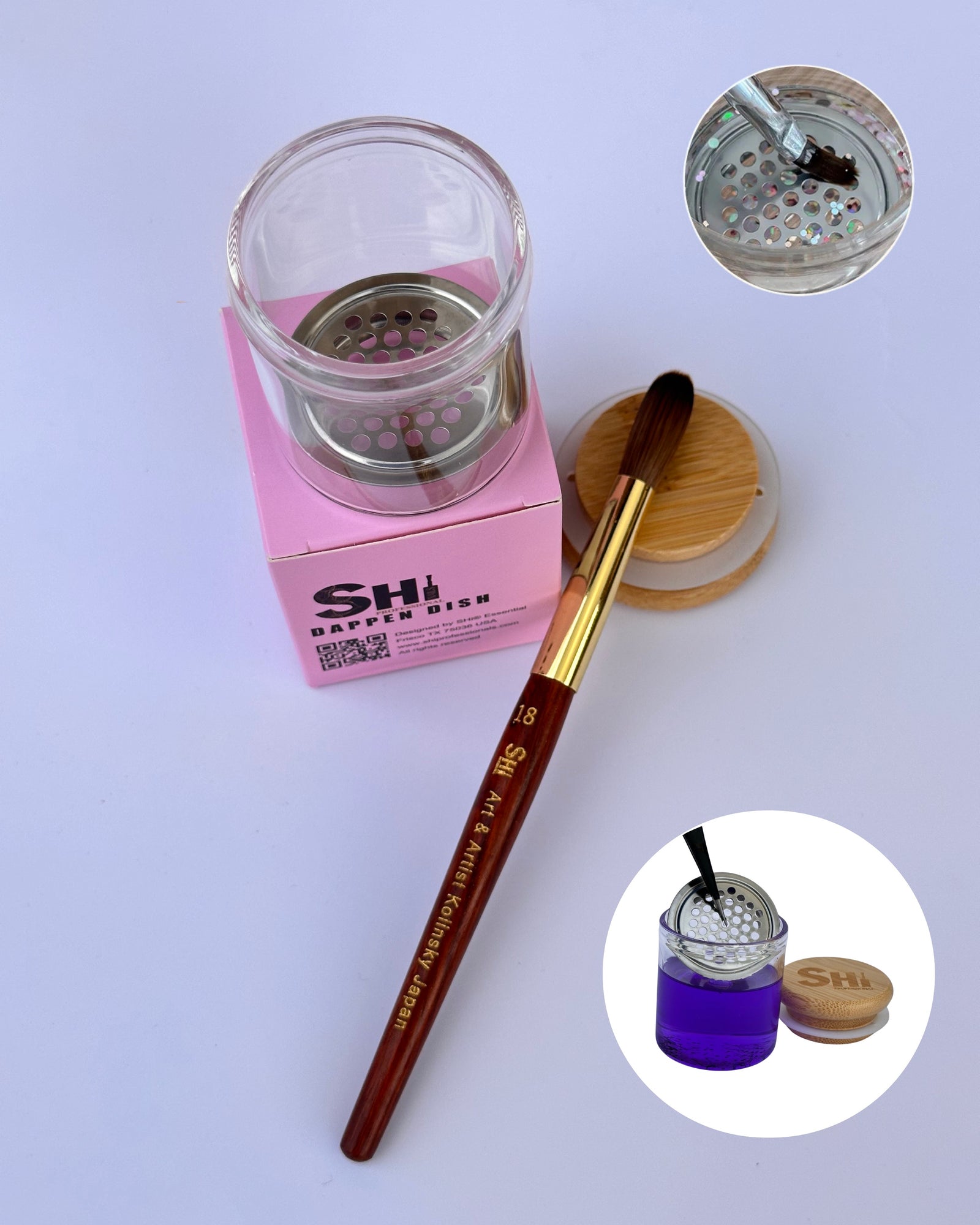 Upgrade your nail space with the SHi® Dappen Dish Pro, the ultimate solution for nail art professionals! This innovative dish is designed to enhance your nail art experience and elevate your work to the next level. Shi Professional