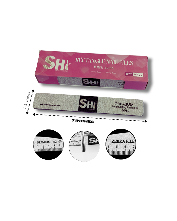 Elevate your nail care with SHi® Brand's Zebra Nail Files, meticulously crafted for professionals and enthusiasts alike.
