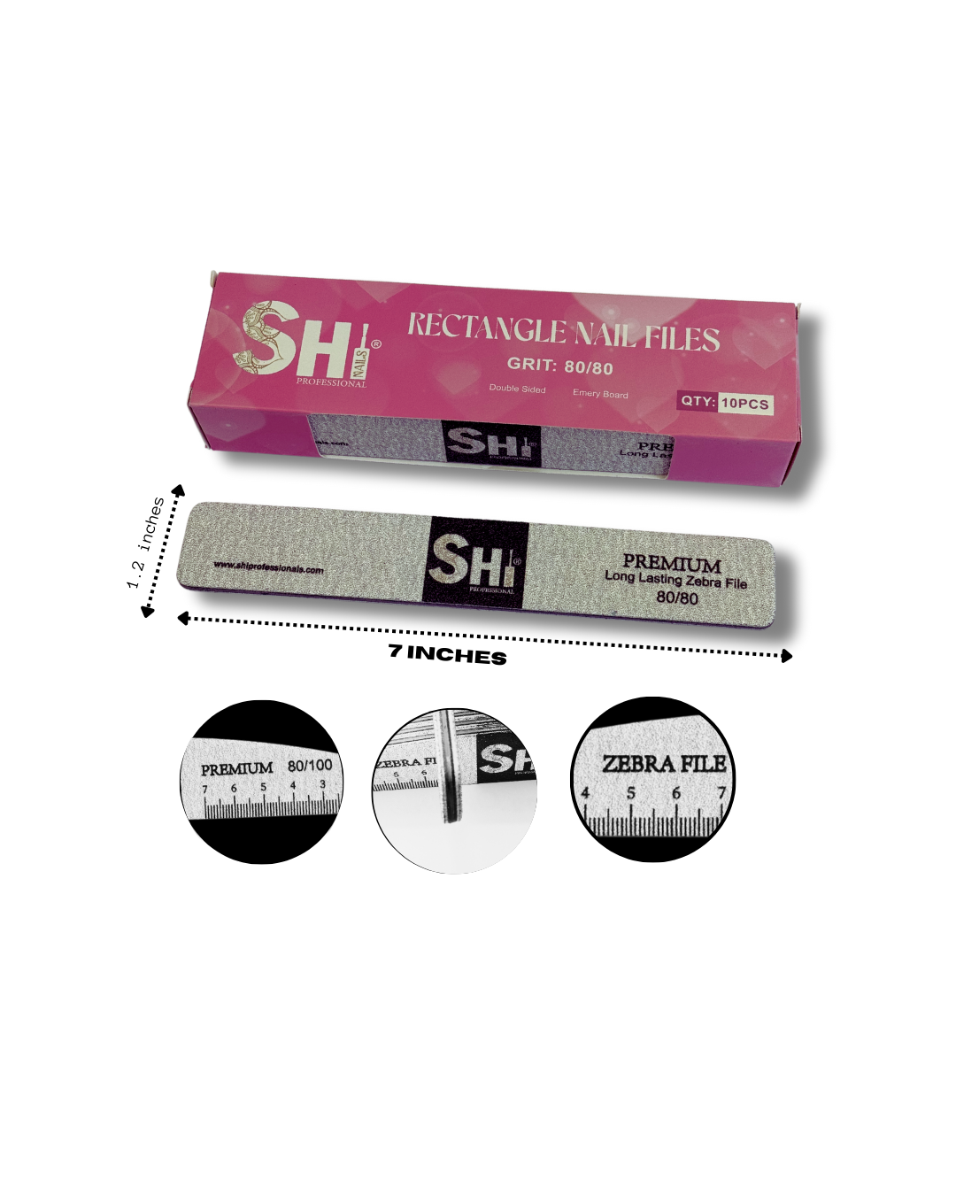 Elevate your nail care with SHi® Brand's Zebra Nail Files, meticulously crafted for professionals and enthusiasts alike.