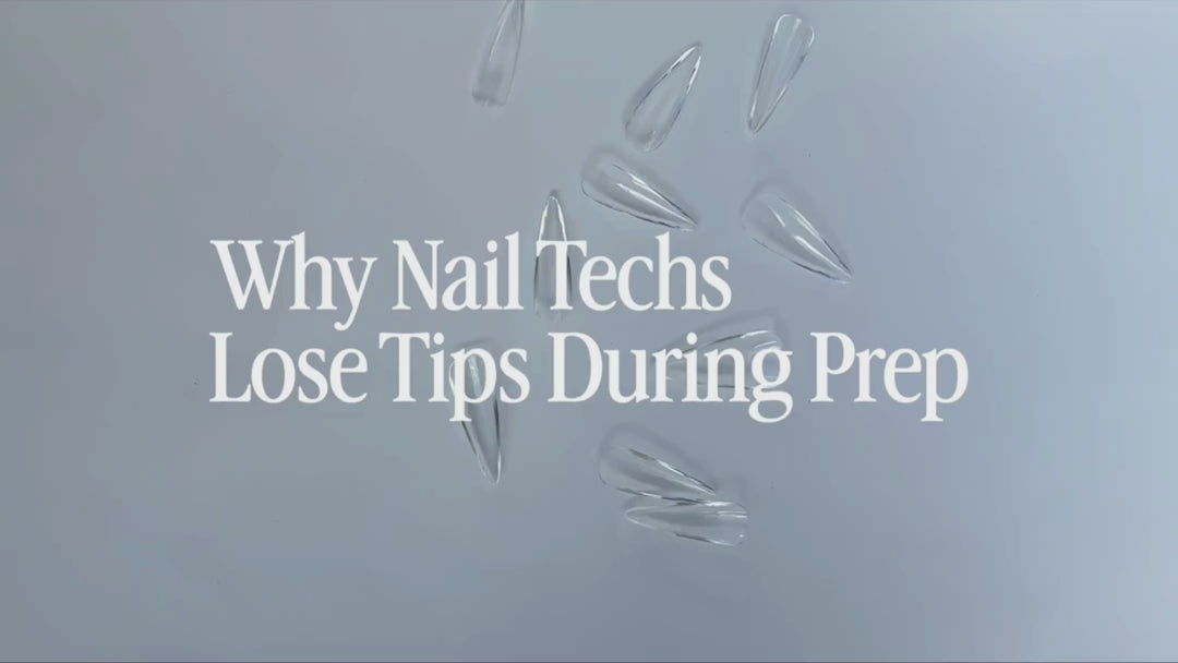 education video why nail tech lose tips during prep and solution
