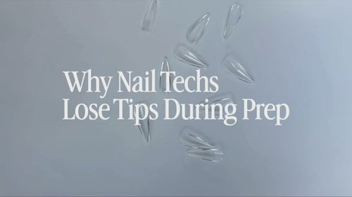 education video why nail tech lose tips during prep and solution