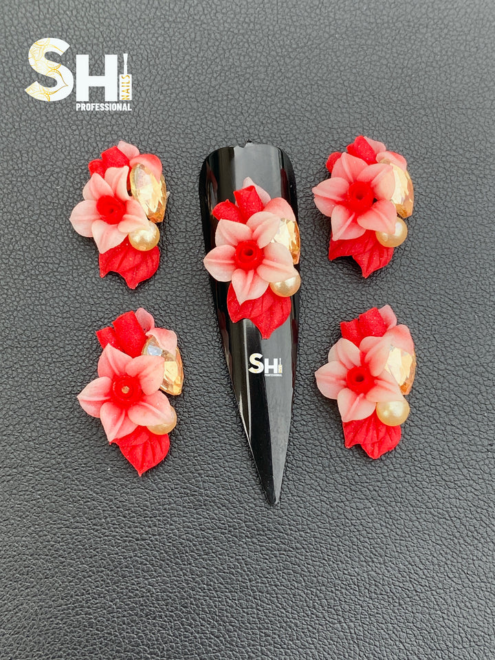 4-D Blooming Love Handcraft Acrylic Flower Shi Beauty Supply