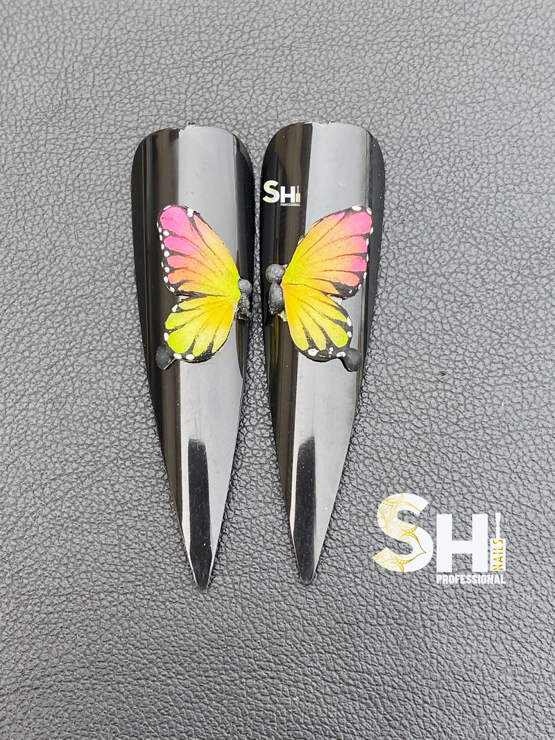 3-D Artist Choice Monarch Butterfly Art Style II (Half Body) Shi Beauty Supply