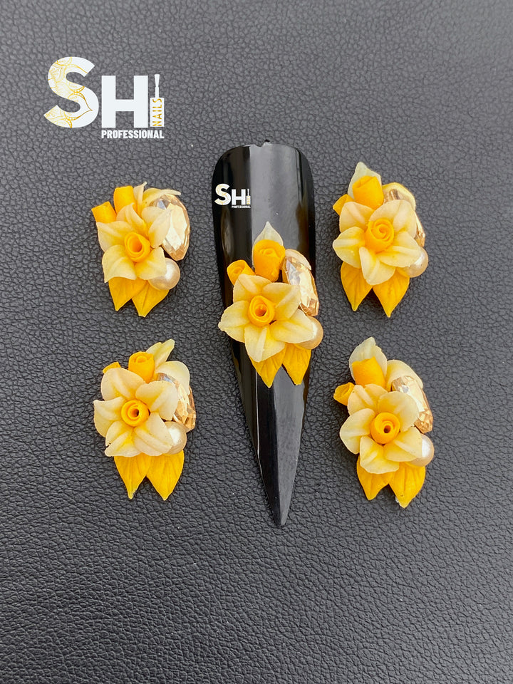 4-D Blooming Love Handcraft Acrylic Flower Shi Beauty Supply