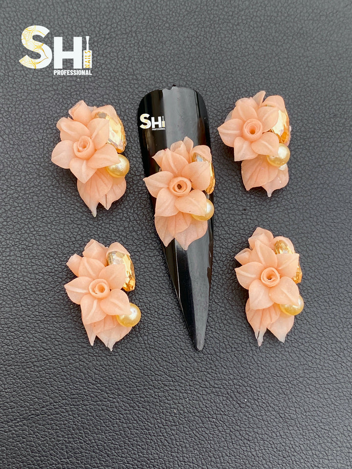 4-D Blooming Love Handcraft Acrylic Flower Shi Beauty Supply