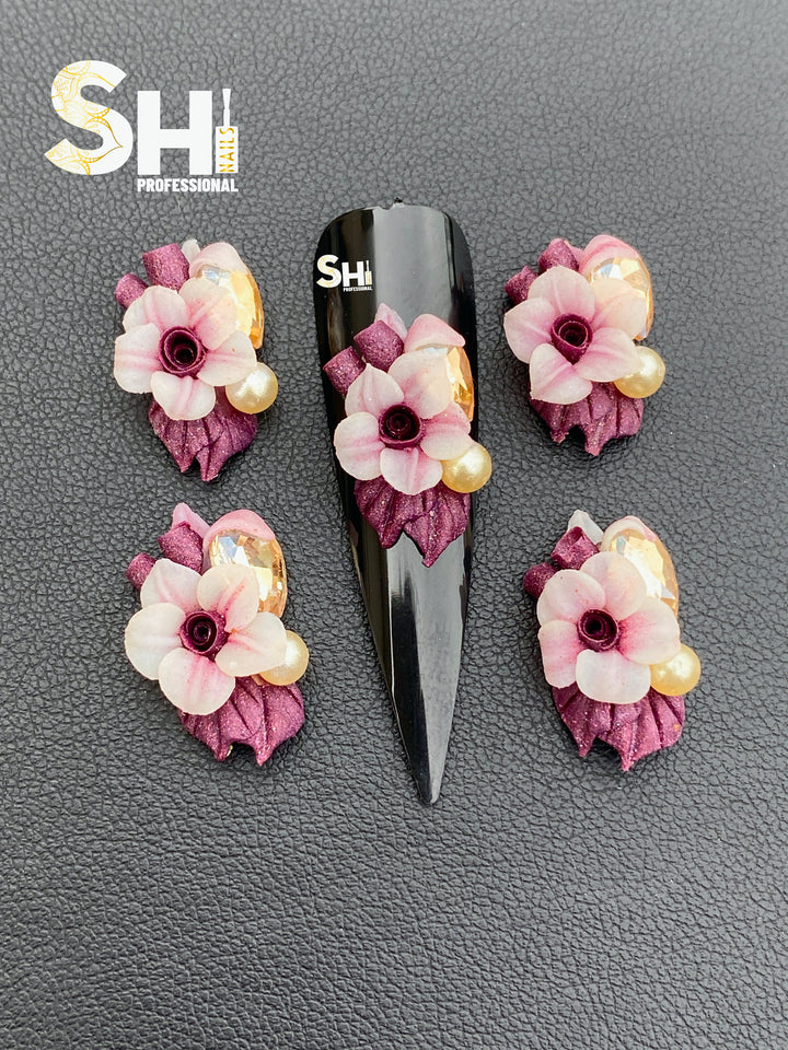 4-D Blooming Love Handcraft Acrylic Flower Shi Beauty Supply