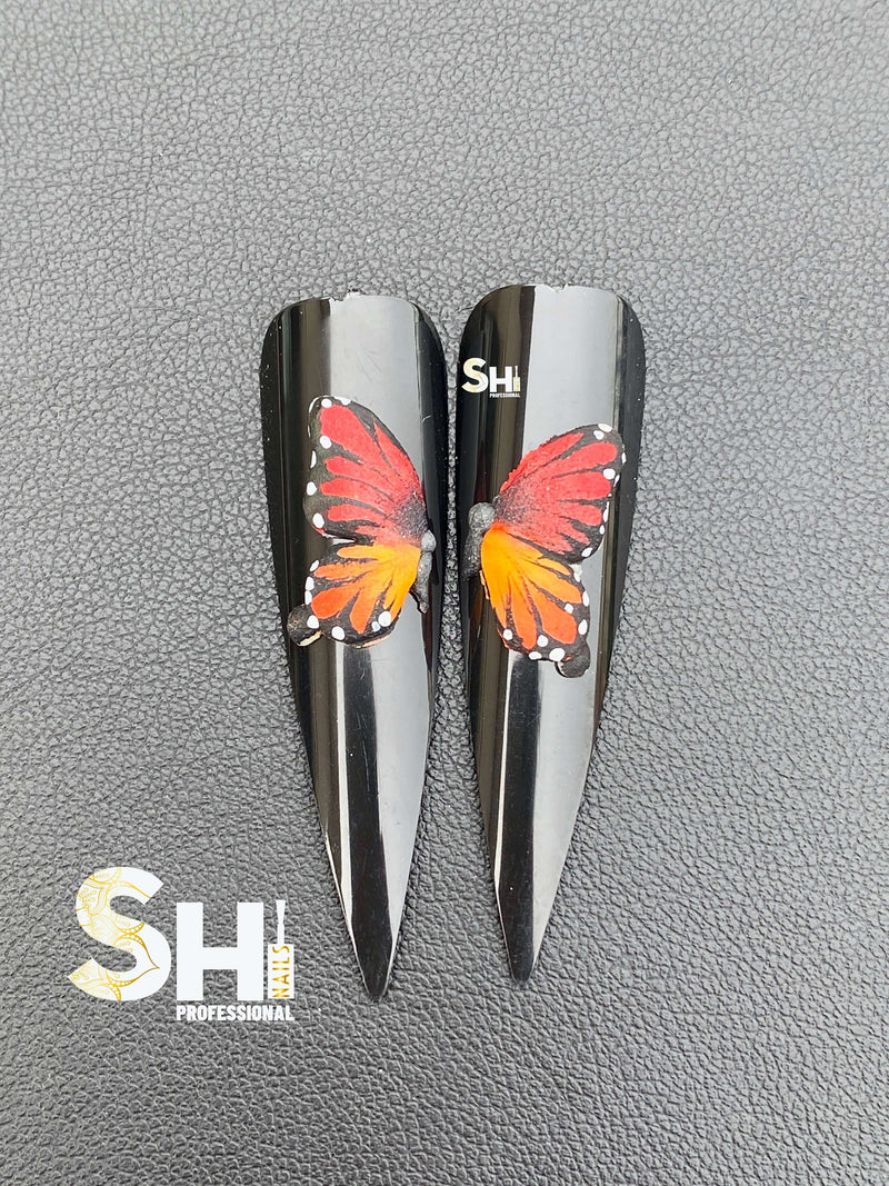 3-D Artist Choice Monarch Butterfly Art Style II (Half Body) Shi Beauty Supply