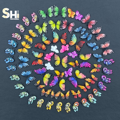 FLASH SALE! 3-D Artist Choice Monarch Butterflies Art Shi Beauty Supply