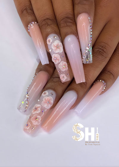 3D Sweetest Kisses HandDrafted Acrylic Flower Shi Beauty Supply
