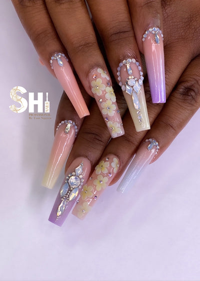 3D Sweetest Kisses HandDrafted Acrylic Flower Shi Beauty Supply